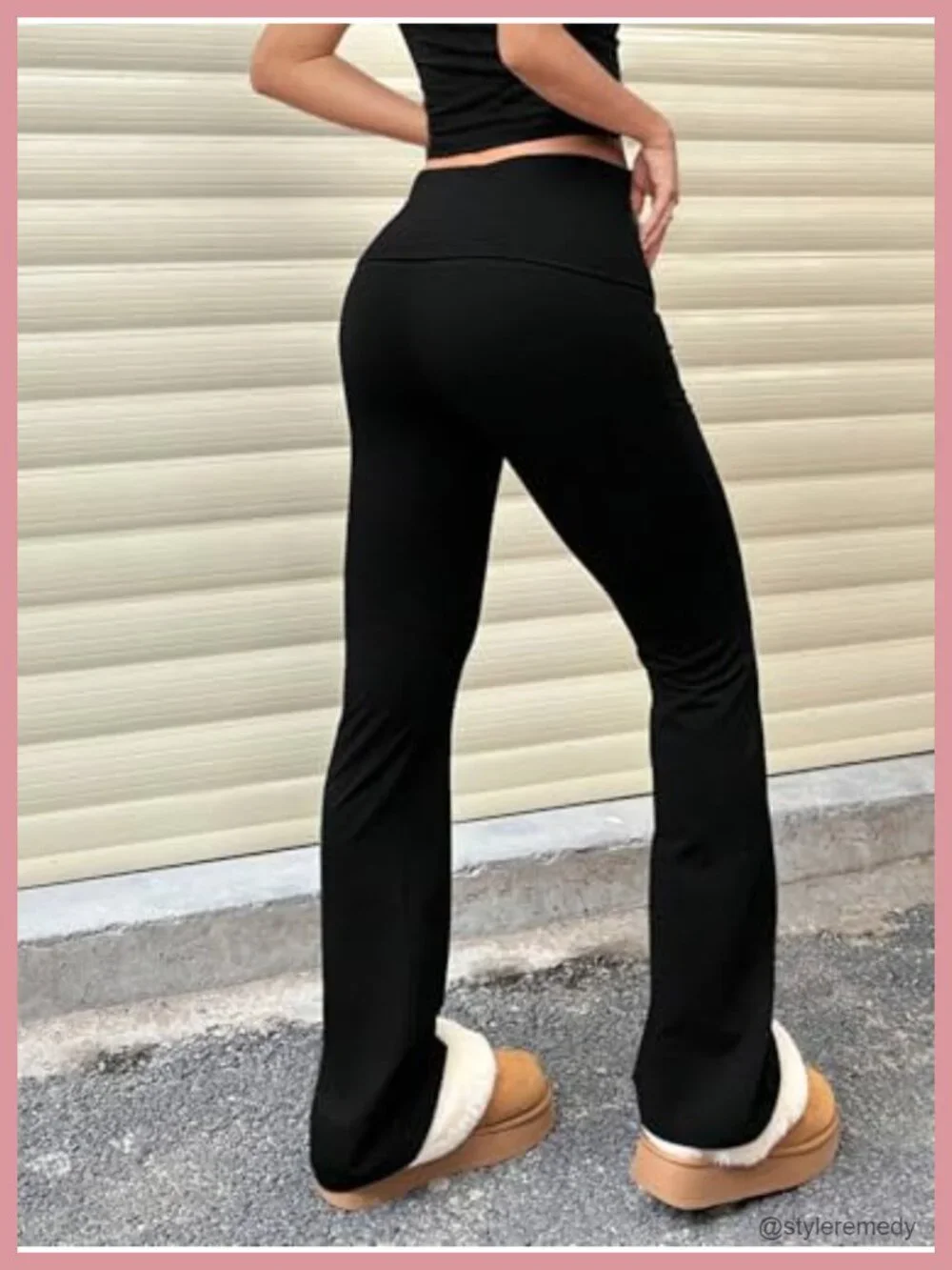 Women's 3 Piece Yoga Pants Set High Waisted Flare Bootcut Leggings Gym Workout